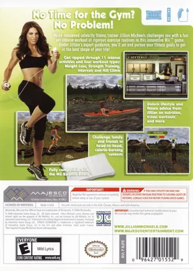 Jillian Michaels' Fitness Ultimatum 2009 box cover back